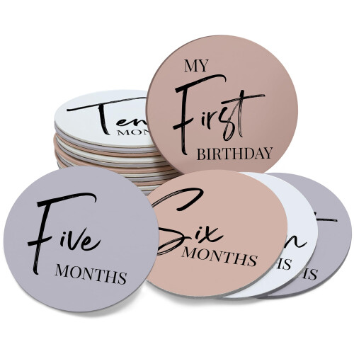 Tiny Trees Baby Milestone Cards – 7 Double-Sided
