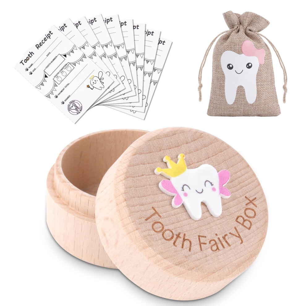 3D Carved Tooth Fairy Box Kit - Wooden Keeps Hotut