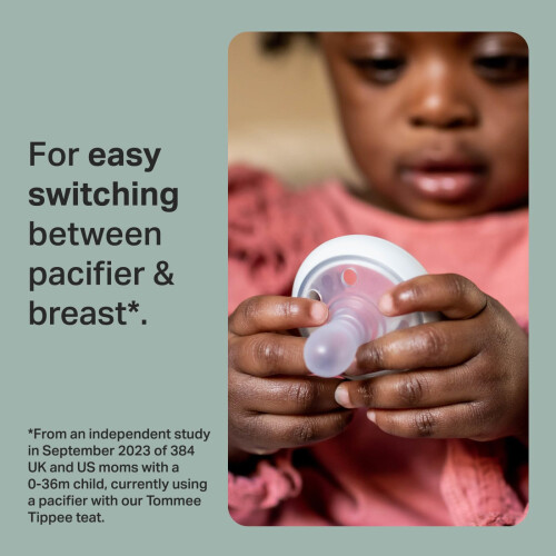 Tommee Tippee Tommee Tippee Breast-Like Soothers, 0-6m, 4 Pack, 1