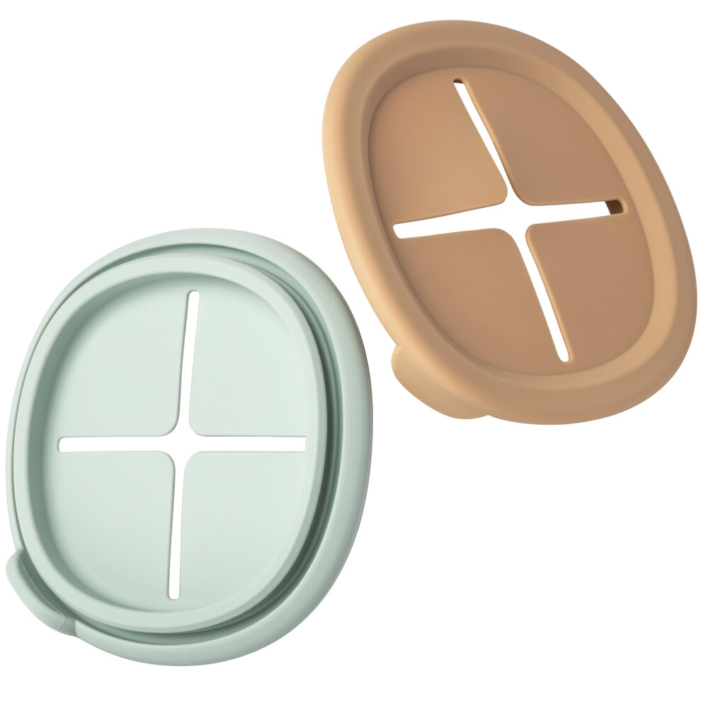 Baby Storage Container Snack Lids For 240 Ml | 2 Pack Moonkie