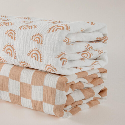 Soarwg Kids Fitted Crib Sheets 2-Pack 83x43cm: For 1