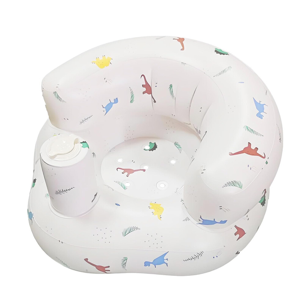 1 Pc Baby Inflatable Seat, Soft Blow Up Chair For Toddlers, Comfortable Inflatable Baby Chair For Sitting Up, Foldable Infant Seat For Travel Home Us Bagubdr