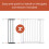 Hauck hauck 21 cm Safety Gate Extension, Dark Grey - wit 4