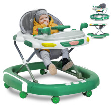 2-in-1 Foldable Baby Walker & Rocker - Multifuncti