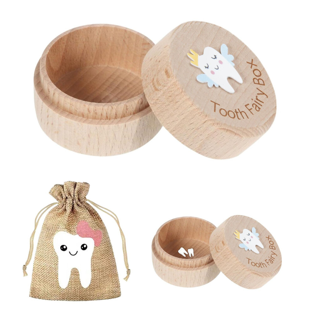 Tooth Fairy Box, 1 Pcs Tooth Box With 1 Pcs Fairy Halit