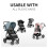 Hauck hauck Padded Pushchair Liner, Charcoal - Universal 2