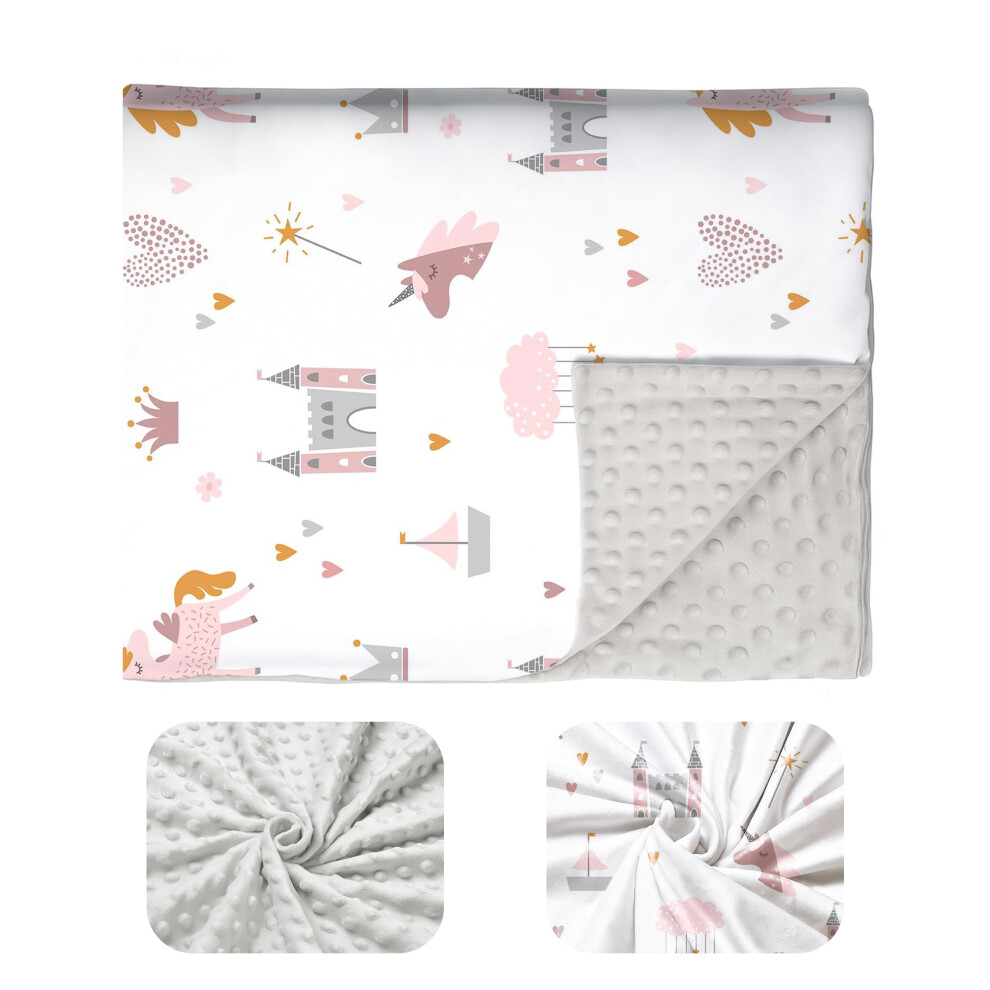 Luna & Dream Soft Unicorn Baby Girl Blanket - Pink Luna&Dream