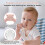 CLDY Baby Fruit Food Feeder, Mini Freezer Tray Com 4