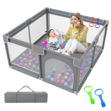 Baby Playpen 90cmX90cm Sturdy Safety Infant Activi