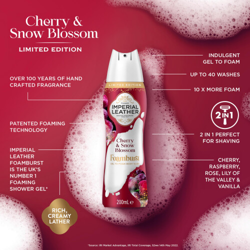 Imperial Leather Imperial Leather Cherry and Snow Blossom Foamburst 2