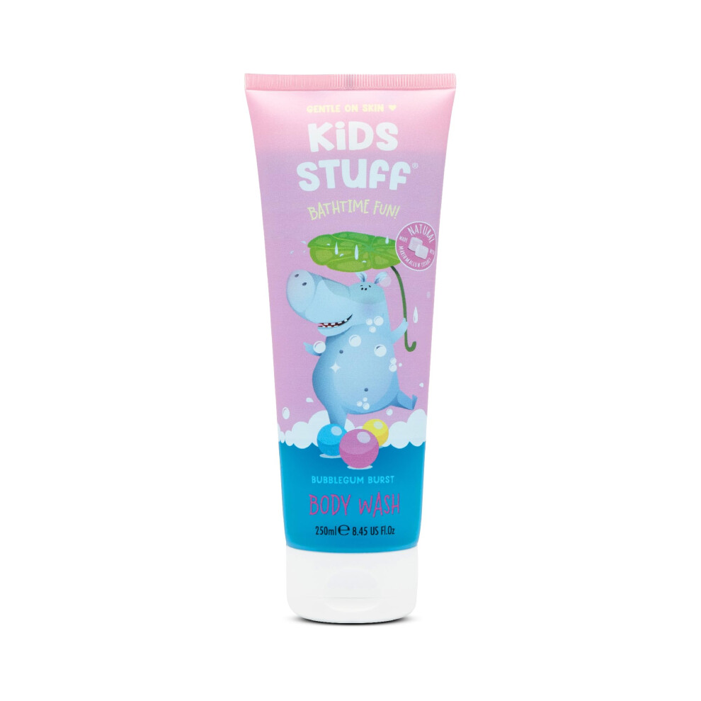 Bubblegum Burst Body Wash | Fun Bubblegum Scent & Gel Formula | With Nourishing Natural Marshmallow Extract | Dermatologically Tested Blue Kids Stuff