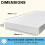 Pinkfairy Thick Cot Bed Mattress 160x80x7.5 cm - B 2