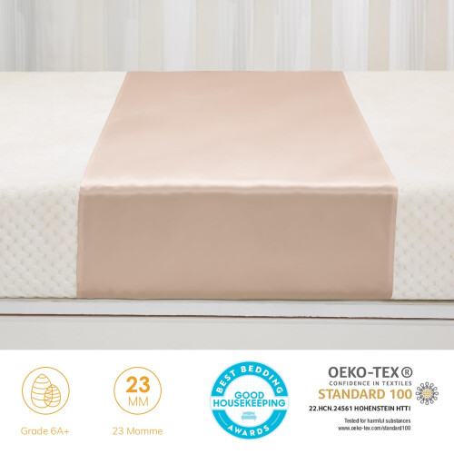 PROMEED 100% Mulberry Silk Crib Half Sleeve Sheet 2