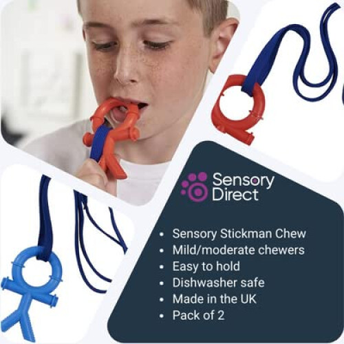 Sensory Direct Chewbuddy Stickman & Lanyard - Pack 2