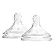 Dr. Brown's Options +, Wide Mouth Silicone Nipple Level 4, 9 Months