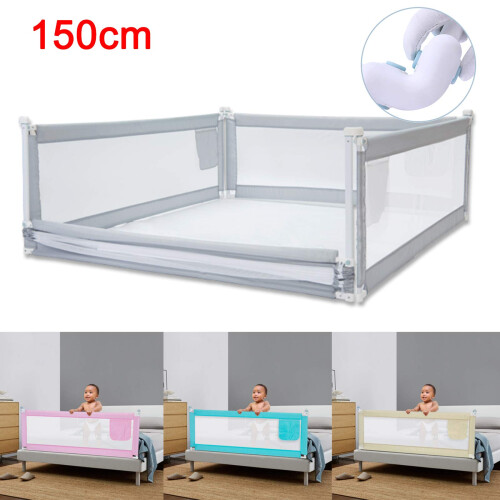 Shoze 150cm Bed Guard Bed Rail Folding Child Toddl 2