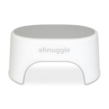 Shnuggle Sturdy Step Stool | Helps Toddlers in the Bathroom | Non-Slip Toilet Step in White and Grey for Kids | Multiuse Step for Toddler Potty Train