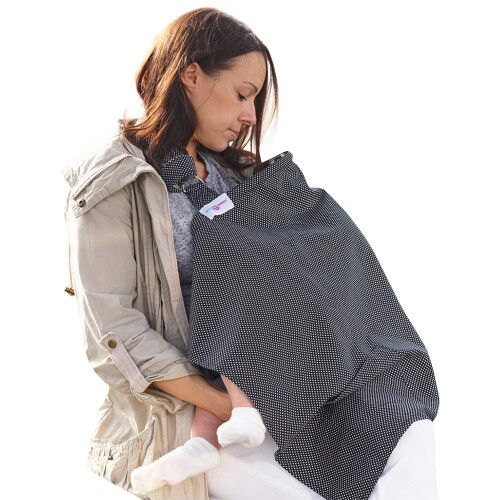 Breastfeeding Cover with Pockets - Soft and Breath