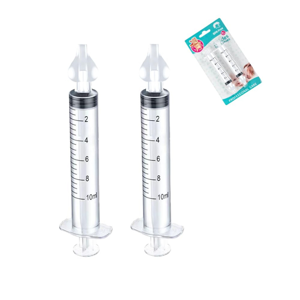 Aeuezxx Baby Nasal Aspirator, 2Pcs Nasal Aspirators, 10Ml
