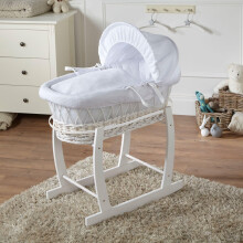 For Your Little One White Waffle White Wicker Mose