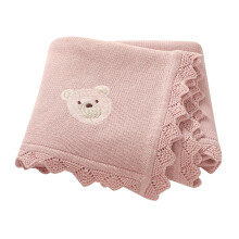 DovFanny Cotton Cellular Baby Blanket Knitted Soft