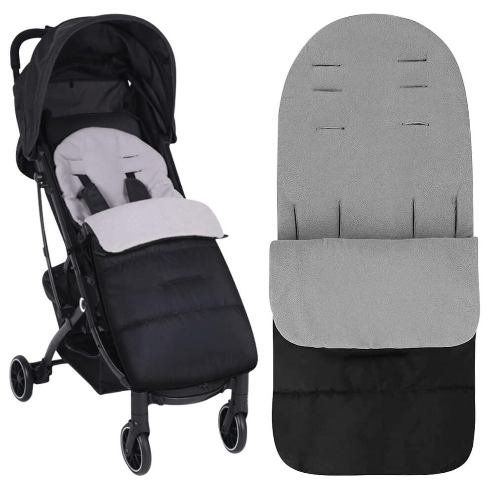 Car Seat Footmuff For Baby, Winter Baby Pushchair Sleeping Bag, Universal Pram Foot Muff For Pushchair Buggy Accessories (White) White Uptvin