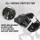 Car Seat Stroller, Black Transparent Stroller Rain 2