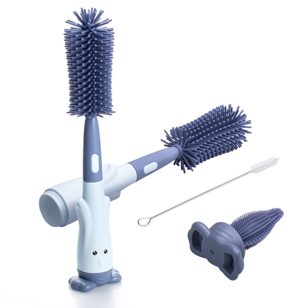 Silicone Bottle Brush Set With Teat Brush Alyvisun