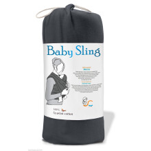 Baby Sling Stretchy Wrap Carrier Pouch Extra Soft and Lightweight Breastfeeding - Birth to 3Yrs (Slate Grey)