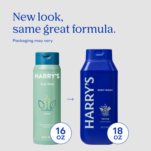 Harry's Harry's Men's Body Wash, Shiso/Spring, 532ml, Pack 1