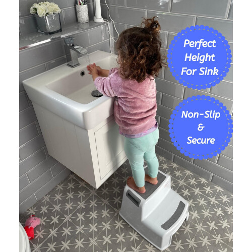 Babycurls 2 Step Stool for Toddlers Non Slip Sturd 2