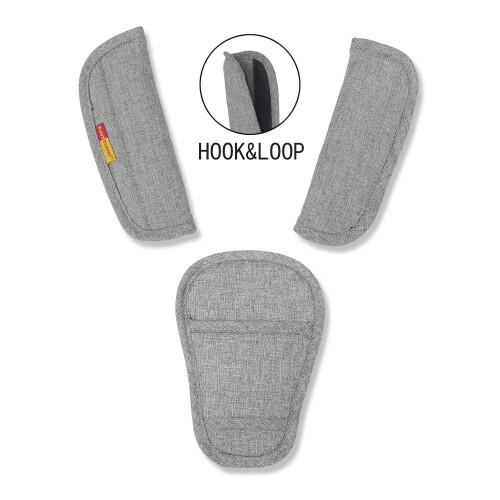 3 Piece Baby Stroller Car Seat Strap Covers & Crot
