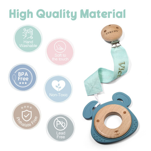 TYRY.HU Personalised Dummy Clips Boys Girls 2Pack 2