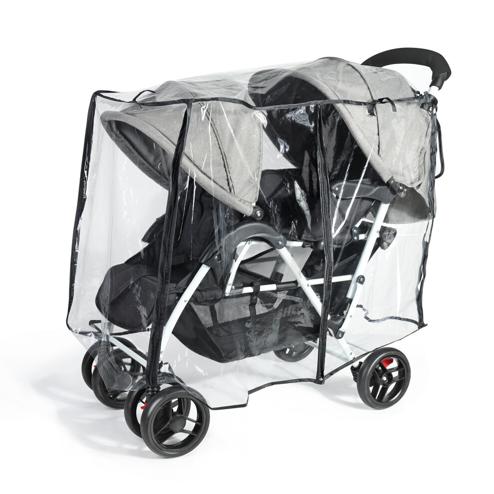 Universal Double Stroller Rain Cover, Breat Orzbow