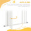 PawHut PawHut 74-87cm Adjustable Metal Pet Gate Safety Ba 4