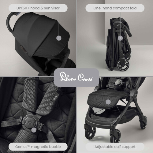 Silver Cross Silver Cross - Clic Compact Pushchair - Travel Str 1