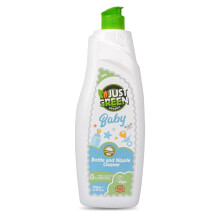 Green Organic Baby Bottle and Nipple Cleaner 750ml - Natural Formula for Baby Cleaning | Baby Bottle Wash, Nipple Cleaner Liquid, Bottle Cleaning Sol