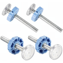 4 Pack Pressure Mounted Baby Gates Threaded Spindle Rods M10 Walk Thru Gates Accessory Screw Bolts Kit for Baby Safety Gates Pet Dog Gate Stair Gates
