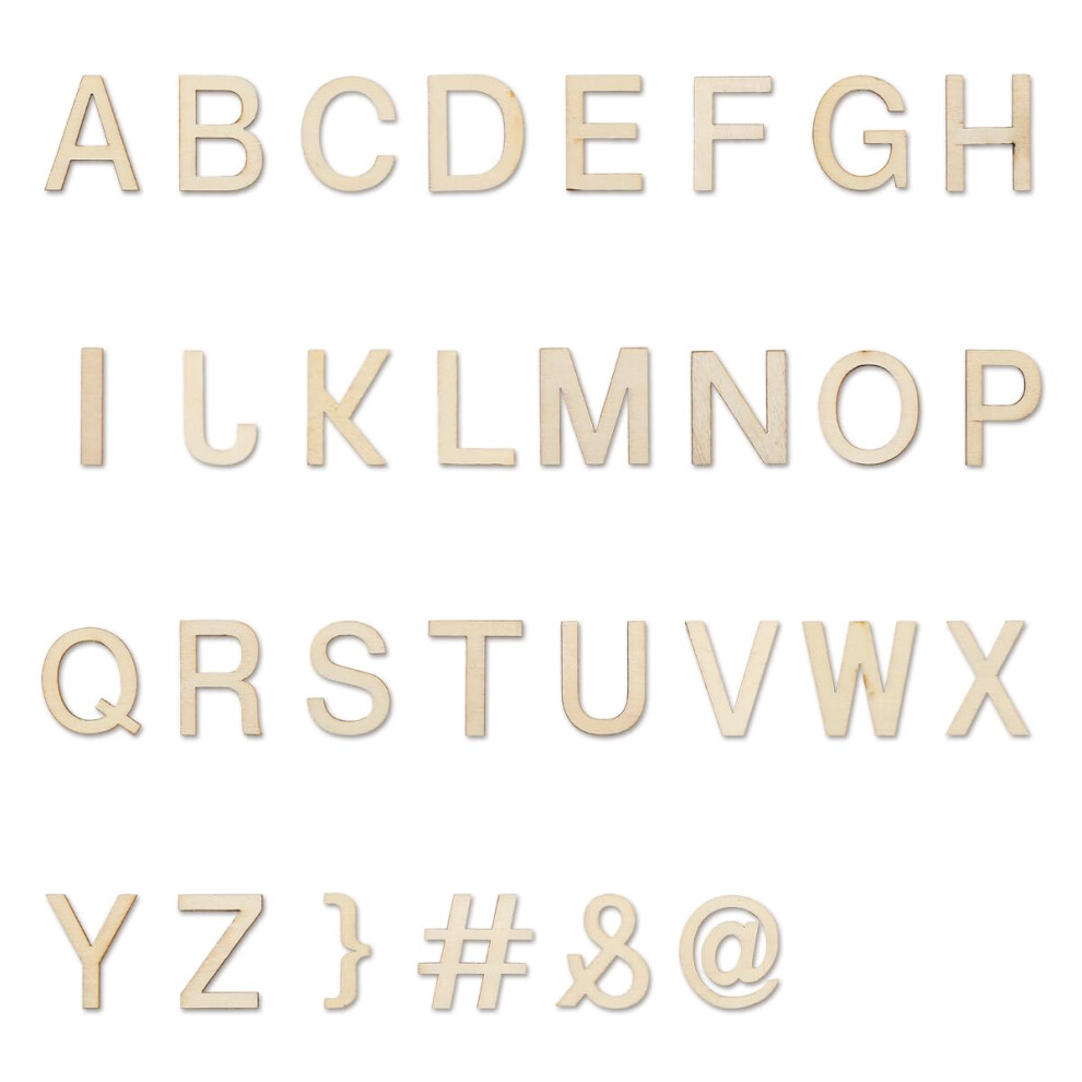 180 Pcs Unfinished Wooden Letters And N Lotsdonxia