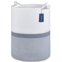 COMSE Extra Large Blanket Basket, Tall Woven Stora
