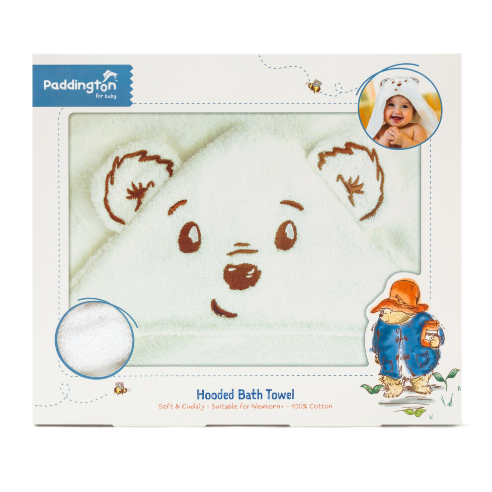 Paddington Baby Luxury Hooded Bath Towel - 100% Co