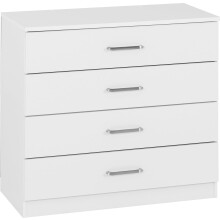Seconique Dakota 4 Drawer Chest in White