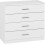 Seconique Seconique Dakota 4 Drawer Chest in White 1