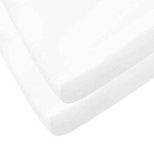 DTEX HOMES 20 x Cot Bed Sheets Super Soft Microfiber Breathable and Lightweight Fitted Cot Sheet 70 x 140cm-White