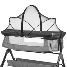 Universal Mosquito Net for Travel Cot, Baby Beside Crib Co-Sleeper Mosquito Net Cover with with Noiseless Zipper for beds, Easy Access, Fine Mesh Ins