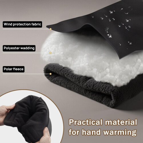 Hanqing Pram Hand Muff, Baby Stroller Lining Fleec 1