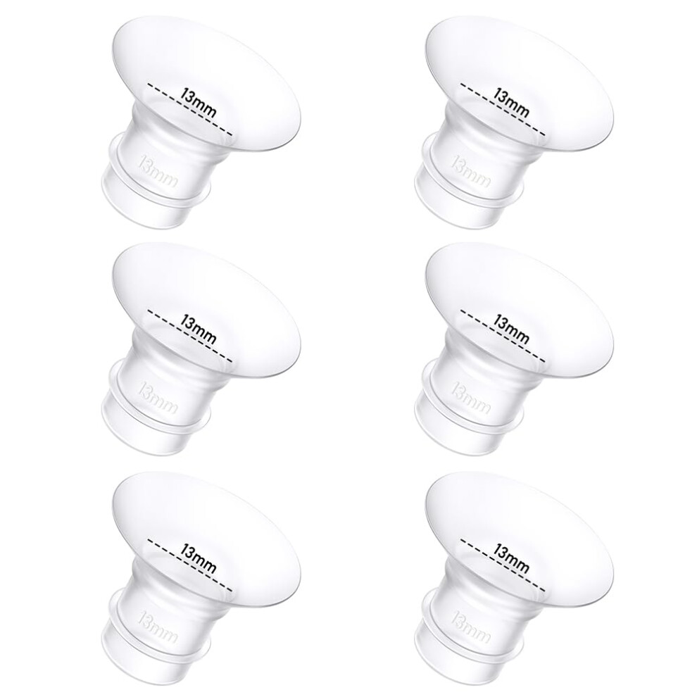 6Pcs Breast Pump Flange Insert 13Mm Compatible Wit Gocroween