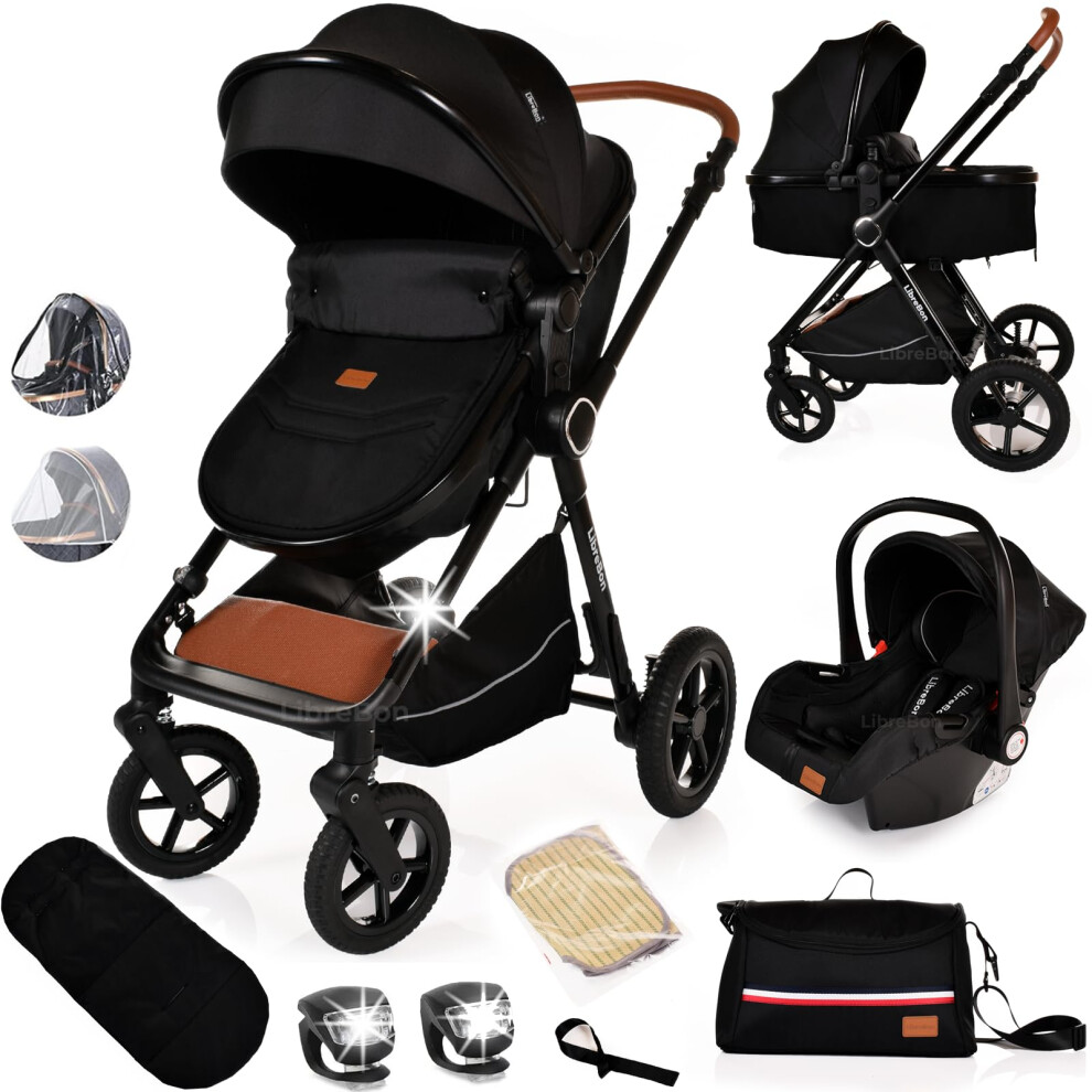 Baby Pram Pushchair Buggy Stroller 3 In 1 Child Li Librebon