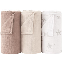 Muslin Swaddle Blankets 100% Cotton Baby Swaddle C