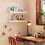 LevalCraft 3 Tier Floating Book Shelves, White Nur 3